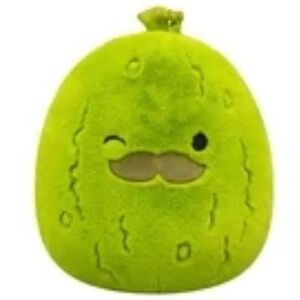 FuzzAMallows Original 16-Inch Plush - Charles the Pickle with Mustache